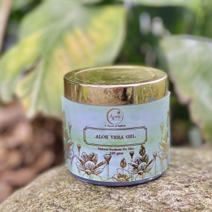 Avani 100% Natural Aloe Vera Gel, Ideal for Acne, Pimples, Scars, Dandruff 100 grams, Free of Artificial Fragrance and Color