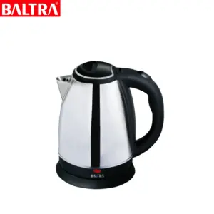 BALTRA Electric Kettle | Supreme | 1.8 L | 360° cordless kettle | Concealed heating element | High grade SS body | Cool touch handle with finger protector | Boil dry protection | Auto cut off function | 1100 W | 12 Months warranty