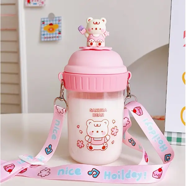KOJA Cute Bear Water Bottle For Kids Kawaii - Image 2