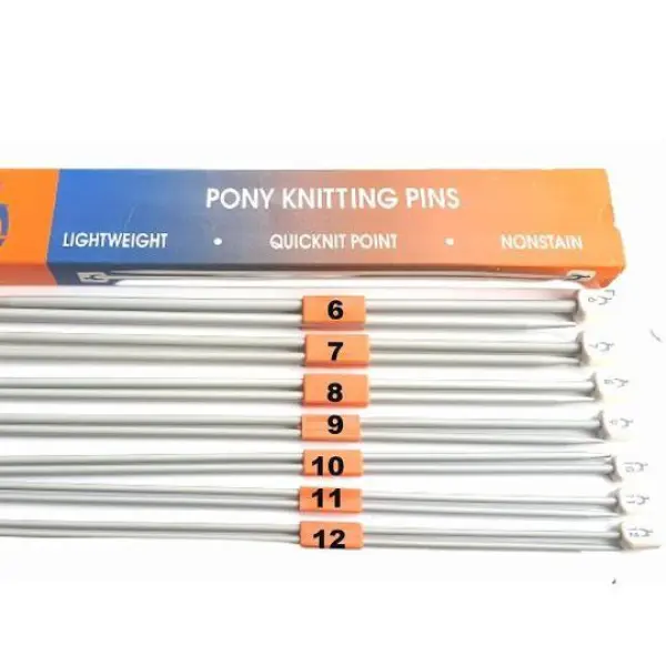 Aluminum Knitting Needles Set of 2 - Size No. 9 - Image 4