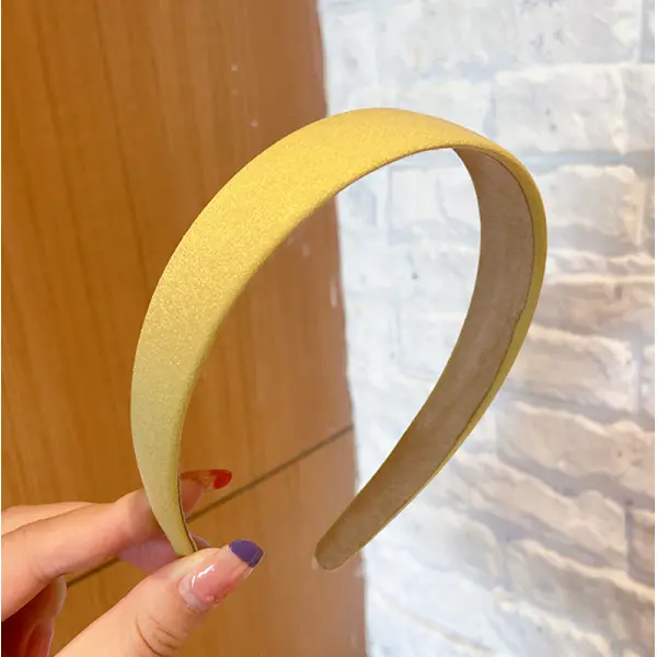 KOJA Motique Accessories 1 Inch Wide Suede Like Headband Solid Hair band - Image 2