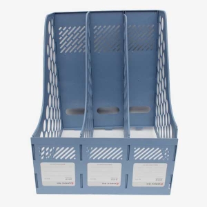 Comix B2173 Office Desktop Plastic Magazine File Literature Holders Organizer Labels 3 Compartment By Mitrata