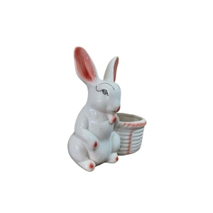 3.5 Inch Cute Rabbit Shaped Ceramic Pot