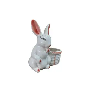 3.5 Inch Cute Rabbit Shaped Ceramic Pot