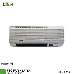 LIFOR LIF-FH20C 2000 Watts Wall Mounted Fan Heater With Timer & Remote