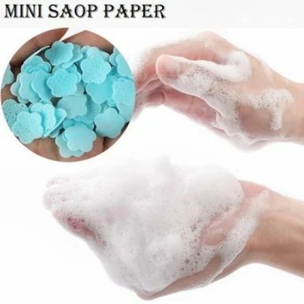 Mini Soap Paper Soap Portable Travel Wash Soap Hand Cleaning Packet Soap - Image 3