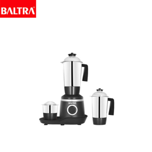 BALTRA Olga 3 Mixer Grinder / 3 SS jars / 1.5 L blending jar / 1.2 L dry grinding jar / 0.5 L chutney jar / 500 W / 24 Month Warranty