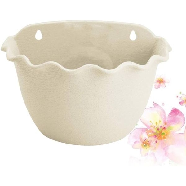 12.5 Inch Big Size Wall Hanging Half Round Planter / Flower Pot / Wall Hanging Basket - Image 2