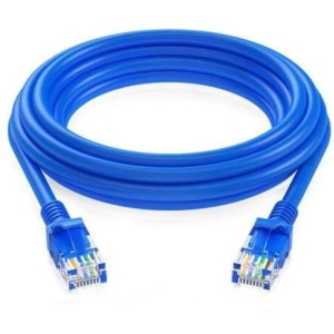 High-Quality CAT5e Ethernet Network Cable 1.5m RJ45 Patch Lead for LAN, Blue