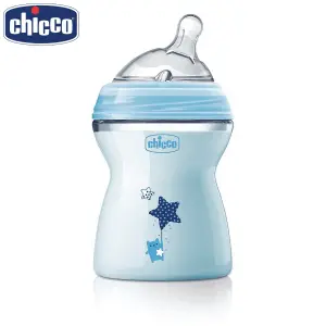 Chicco Natural Feeling Regular Flow Feeding Bottle Blue 250ml 2M+