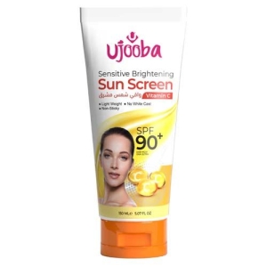 UJOOBA Sensitive Brightening SunScreen Vitamin C spf 90+ | Light Weight, No White Cast, Non-Sticky