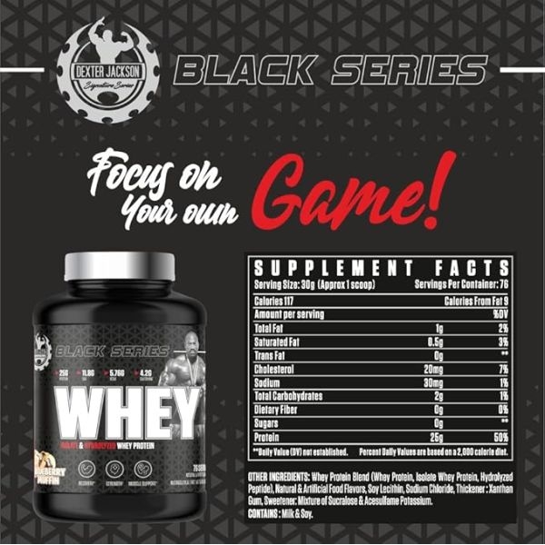 Dexter Jackson Black Series Whey Protein 76 Servings, 5 Lbs, Chocolate Splash Flavour - Image 3
