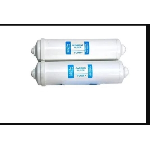 Sediment And carbon 8 Inches Inline Filter Set Compatible with All Water purifiers