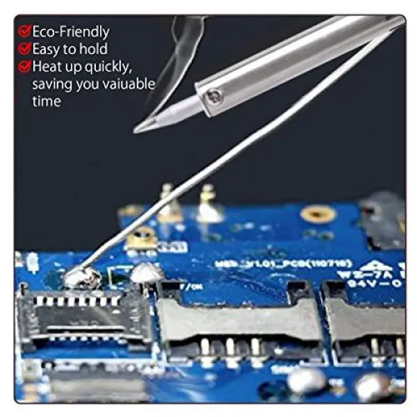 Soldering Iron 60w Replaceable Precision Tip Electronics Circuit Repair 220V Plug Pencil Welder - Image 4