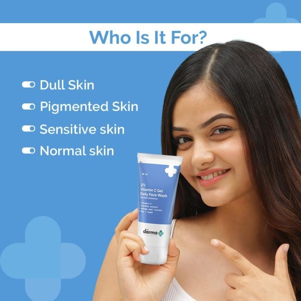 The Derma Co 2% Vitamin C Gel Daily Face Wash-80ml - Image 2