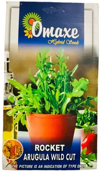 HERB Seed - 1 Packet ROCKET ARUGULA WILD CUT Omaxe Seeds By Savyata Stores For Kitchen Garden