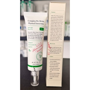AXIS-Y Complete No-Stress Physical Sunscreen Spf 50+ 50ML (Korea)