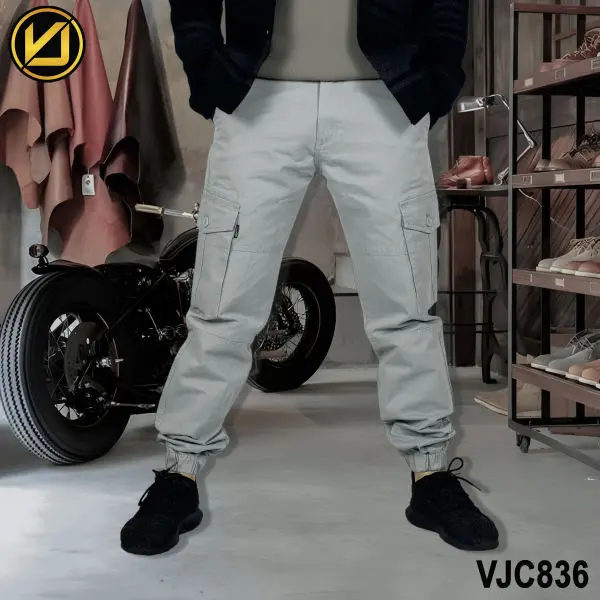 VIRJEANS (VJC836) Cargo Box Joggers 6 Pocket Pant For Men-All Colors - Image 5