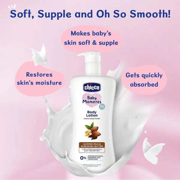 Chicco Baby Moments Body Lotion -500ml - Image 4