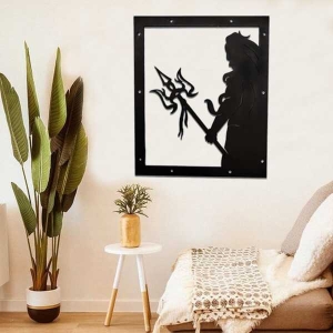 Shiva Wooden Canvas Wall Art Decor Sculpture Decorative Home Décor Large (2ft)