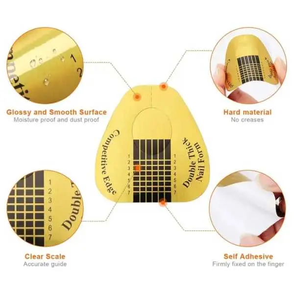 Professional Plastic Gel Tips SUMMER Nail Form for Nail Art Extension Nail Forms Manicure Nail Extennsion tools - Image 4
