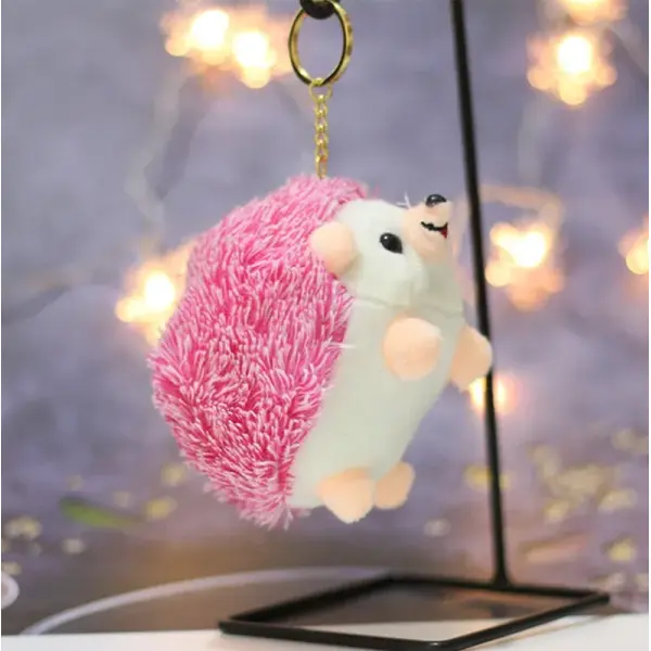KOJA Unisex Cute Cartoon Plush Hedgehog 1 PCS KeyChain Kawaii Plump Soft Toy - Image 2