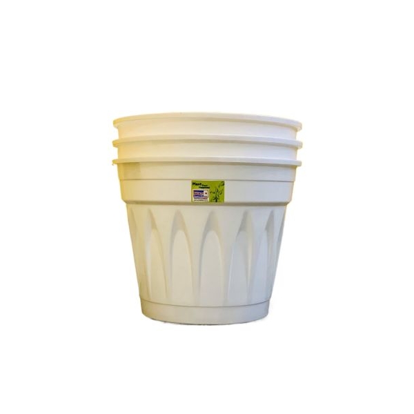 3pcs Multicolor Elegant Flower Pot / Planter 9 Inch For Indoor Outdoor With Plate - Image 2
