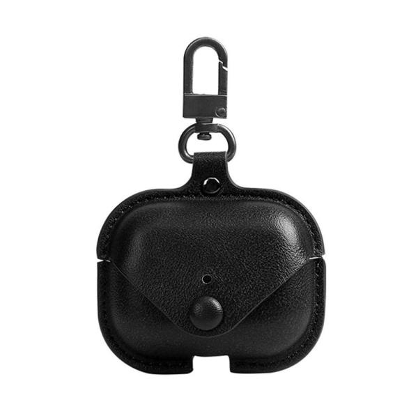 Protective Leather case for Apple AirPods Pro Soft Leather Cover with Keychain Hook - Image 2