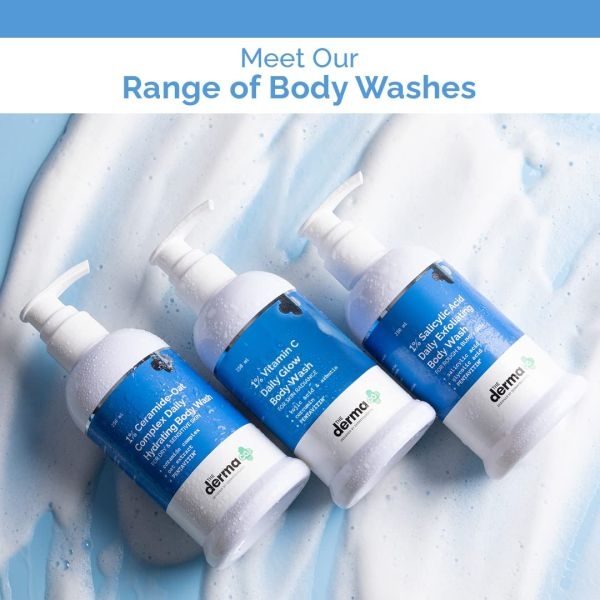 The Derma Co 1% Kojic Acid Daily Brightening Body Wash with Alpha Arbutin For Dark Spots & Pigmentation - 250ml - Image 3