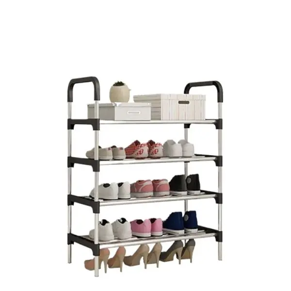 Stainless Steel Shoe Rack Shoe Stand Storage Organizer Shoe Cabinet Durable Portable 5 Layer - Image 3