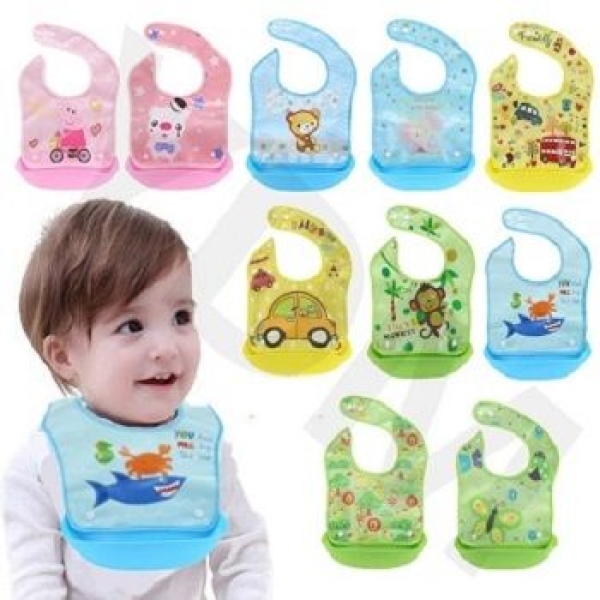 Baby Bib - Waterproof Silicone Bib For Baby - Image 3