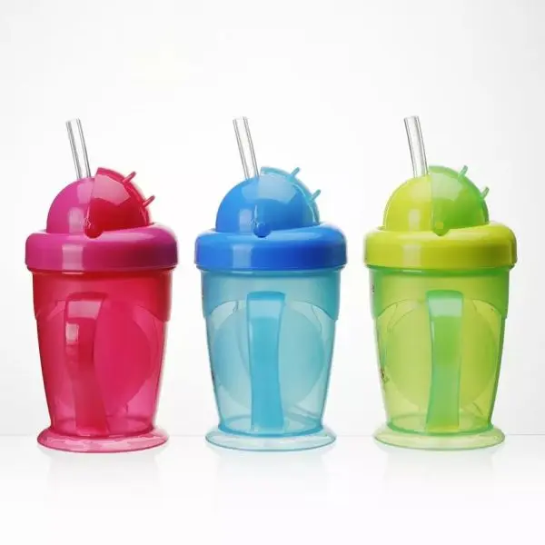 Baby Bottle BPA Free Tritan Plastic 360ml Non-spill Baby Sippy Cups Training Cup - Image 2