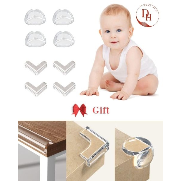 Baby Child Safety Silicone Table Edge Protection-4 Pcs - Image 3