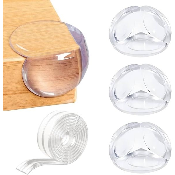 Baby Child Safety Silicone Table Edge Protection-4 Pcs - Image 4