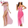 Babydoll Lingerie Nightdress Long Night Gown Sleepwear Free Size