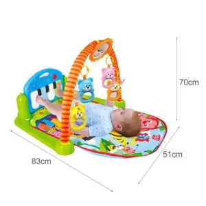 Baby's Piano Gym Mat - Sleeping Mat For Babies With Piano | Soft Mats For Babies | Playing Mats For Babies | Baby Care |