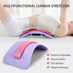 Back Stretcher for Lower Back Pain Relief, Upper Back Cracker Cracking Device Relieving Sciatica, Spine Deck Board Back Popper Hero Herniated Disc, Relieve Back Stress Magnetic Points Massage