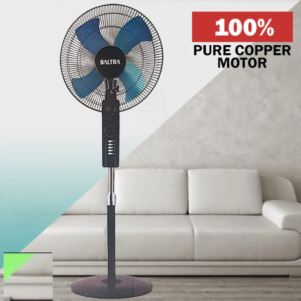 BALTRA Bf-128 Dhoom Metal 16" Stand Fan With 5 Metal Blades And 60 Min Timer - Image 4