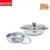 BALTRA Cookware Set | Sandwich Bottom | Induction Based | 26 cm Kadhai | 18 cm Fry pan | Heavy Gauge Aluminium Layer for optimum Transfer of Heat
