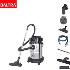 BALTRA Drum Vacuum Cleaner | Hawk-eye | BVC 219 | 3-in-1 wet and dry cleaning and useful blower | 100% Copper motor | Low noise operation | Multi filtration system | Airflow control on handle of hose | 1500 W | 24 Month Warranty