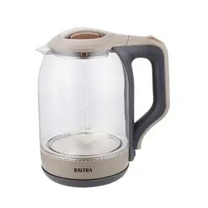 BALTRA Electric Cordless Kettle With Led Lighting Borosilicate Glass Body 1.8L Varna