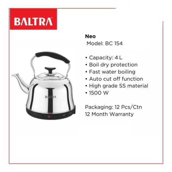 BALTRA Electric Kettle (Neo 4 L) - Image 2