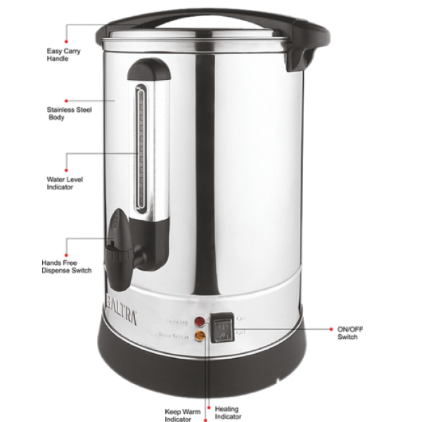 BALTRA Electric Multipurpose Boiler | Gaj | 15 Ltr | High quality SS 304 material body | Boil function dry protection | Fast water boiling | Auto cut off | 1500 W | 12 Month Warranty - Image 2