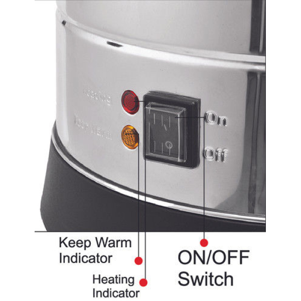 BALTRA Electric Multipurpose Boiler | Gaj | 15 Ltr | High quality SS 304 material body | Boil function dry protection | Fast water boiling | Auto cut off | 1500 W | 12 Month Warranty - Image 3