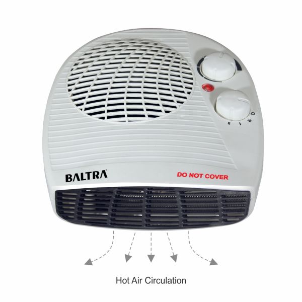 BALTRA Fan Heater | Feather | 2000 W | BTH 122 | 2 heat levels | Compact size & light weight | Superior heat distribution | Turbo fan motor for force air circulation | Thermostat for extra safety | 12 months warranty - Image 2