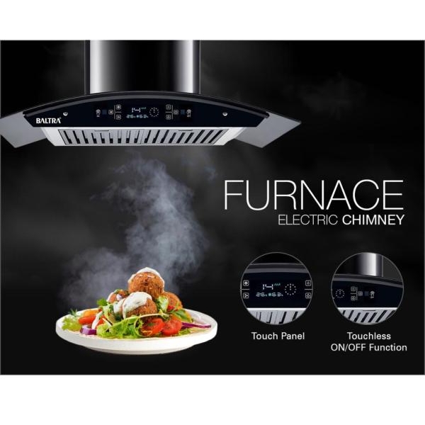 BALTRA Furnace 90T Chimney With Hand And Smoke Sensor, Touch Control Panel withTemper Glass - Image 5
