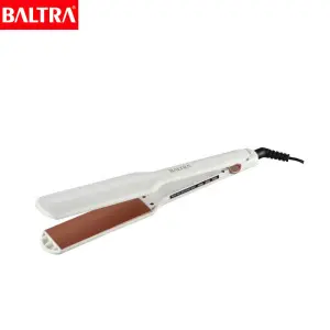 BALTRA Hair Styler | Glam | BPC 861 | 12 Month Warranty | 42 mm ceramic coated plate | Temperature increase button & decrease button | Fast PTC heating | Temperature display light | Ergonomic lightweight & effective | 360° swivel power cord