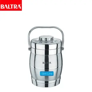 BALTRA Hot Pot Lunch Box | 3800ml | Double-walled vacuum insulated stainless steel lunch box | Keeps hot and cold for hours | Made from high-grade stainless steel. | 18/8 Food Grade Material.