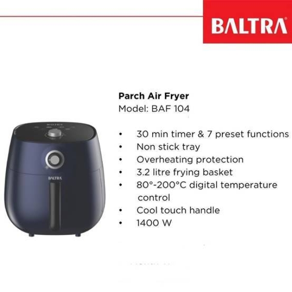 Baltra India BAF104 Parch 3.2L 1400W Air Fryer - Image 2