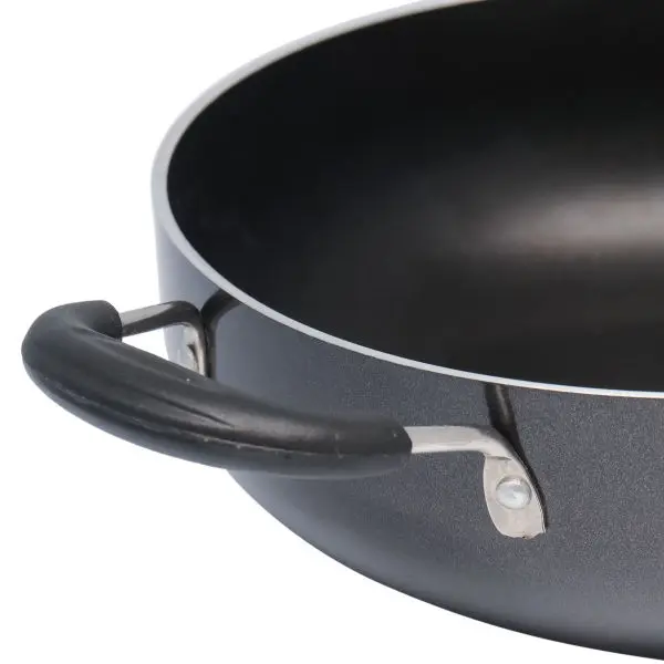 BALTRA Kadhai | Megna | 30cm | Induction Based | Heats quickly & evenly retains heat | Heavy gauge pure virgin aluminium for low oil cooking | Comes with SS lid | 24 months warranty - Image 4